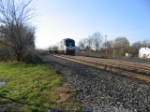 Amtrak train 64, the Maple Leaf eastbound at Bergen, NY